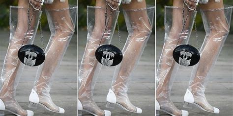 chanel clear boots